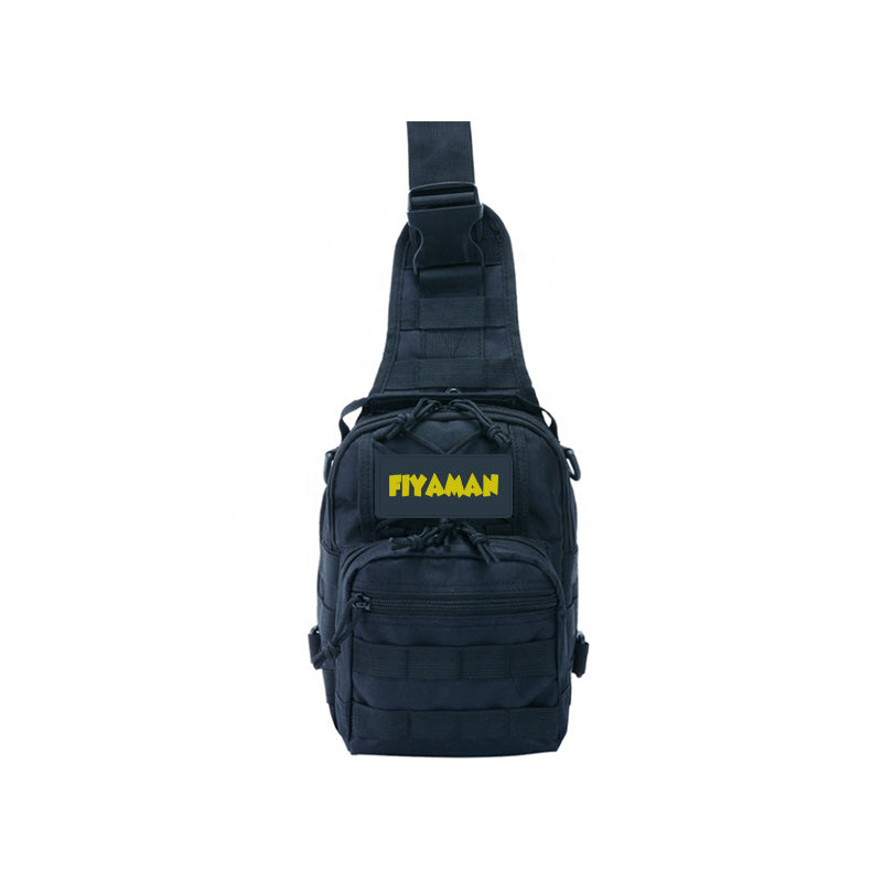 Fiyaman Classic Black Military Shoulder Bag