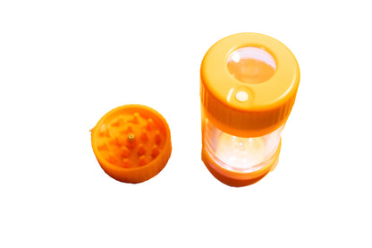 FIYAMAN LED Magnifying Jar with Grinder