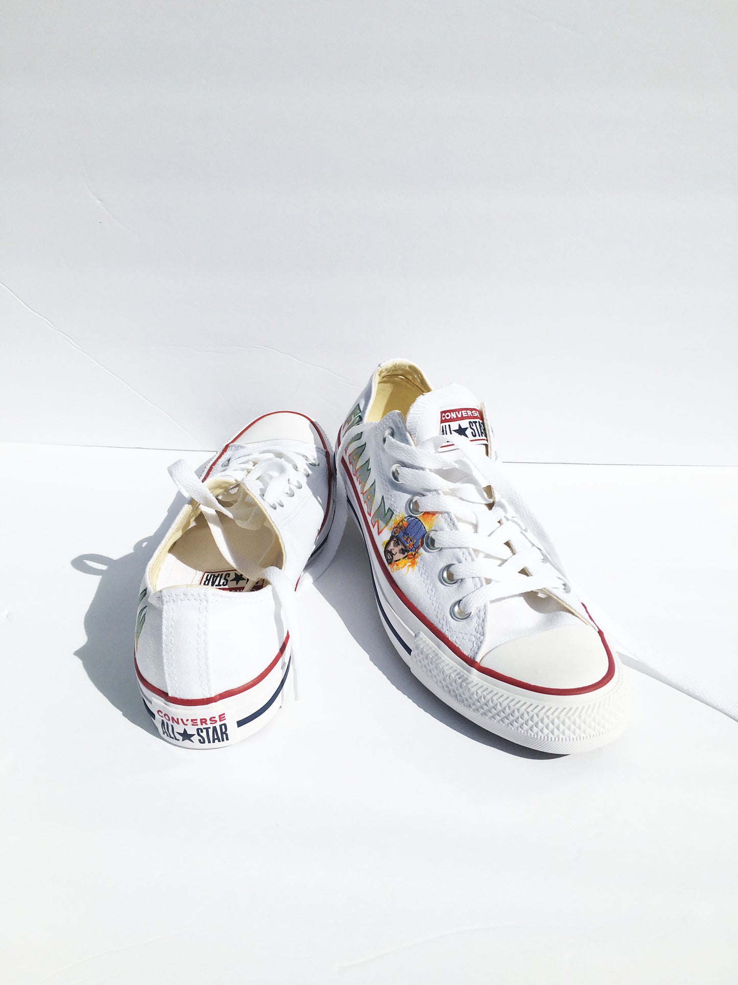 Fiyaman Converse Chuck Taylor All Star Low Tops in White