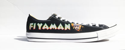 Fiyaman Converse Chuck Taylor All Star Low Tops in Black