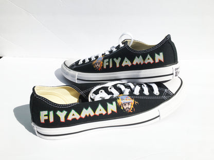 Fiyaman Converse Chuck Taylor All Star Low Tops in Black