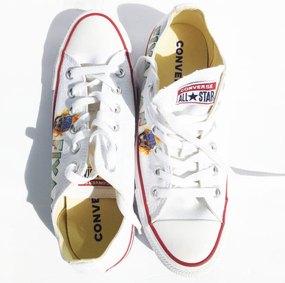 Fiyaman Converse Chuck Taylor All Star Low Tops in White